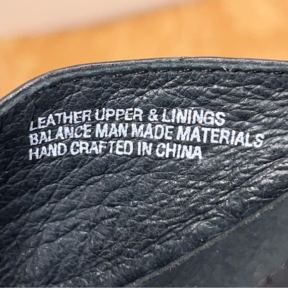 Size 10 Born Brand Black Leather Mule Bronze Studded Accent Slip On 2.5” Heel - Picture 8 of 14